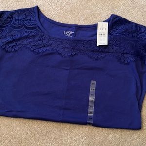 Loft Top NWT XS Purple Blue Color